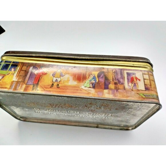 Vintage Thorne's  World's Premier Toffee Tin - Dickesian Memories -  7 1/4" long - Picture 4 of 11